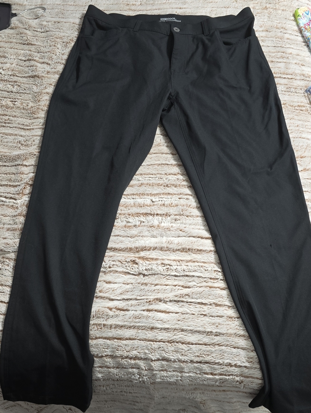 32 Degrees Black Performance Dress Pants for Men